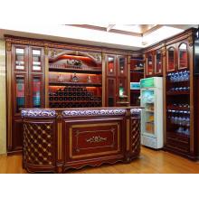 Классический коричневый большой деревянный винный шкаф (O2)
